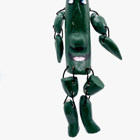 Hand Carved and Painted Pickle Ornament - Picture 2 of 2